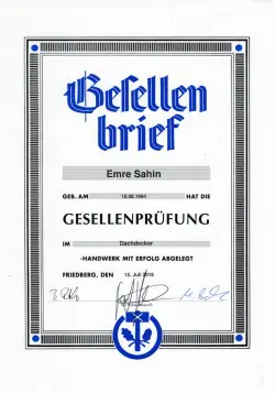 Gesellenbrief