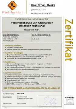 Zertifikat